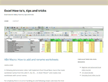 Tablet Screenshot of excelhowto.info